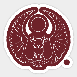 Inky Cow (white) Sticker